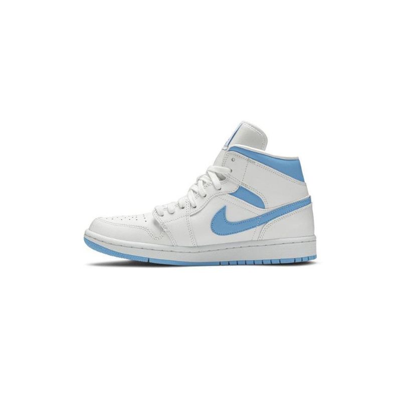 Dámské Boty Air Jordan 1 Mid Bílý Modrý
