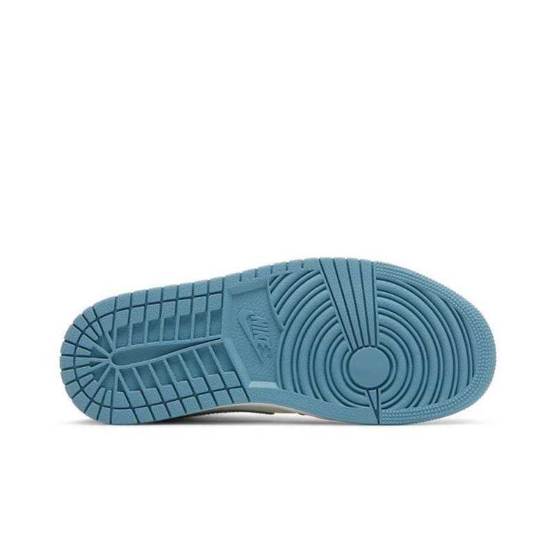 Dámské Boty Air Jordan 1 Mid Bílý Modrý