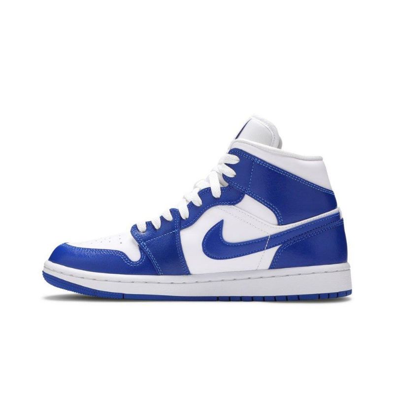 Dámské Boty Air Jordan 1 Mid Bílý Modrý