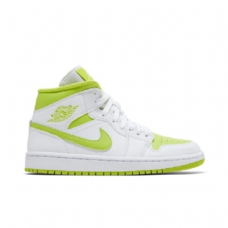 Dámské Boty Air Jordan 1 Mid Bílý Zelená