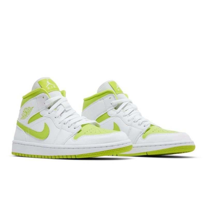 Dámské Boty Air Jordan 1 Mid Bílý Zelená