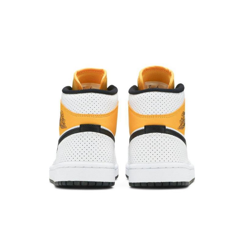 Dámské Boty Air Jordan 1 Mid Bílý Zlatý Černá