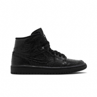 Dámské Boty Air Jordan 1 Mid Černá Bílý