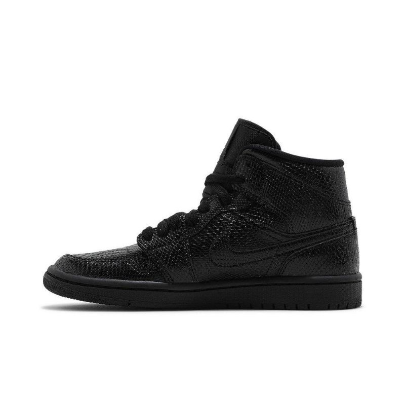 Dámské Boty Air Jordan 1 Mid Černá Bílý