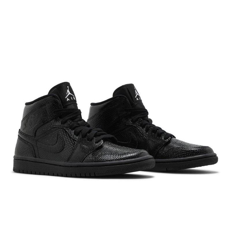 Dámské Boty Air Jordan 1 Mid Černá Bílý