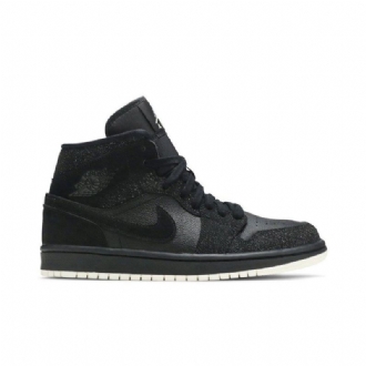 Dámské Boty Air Jordan 1 Mid Černá Bílý