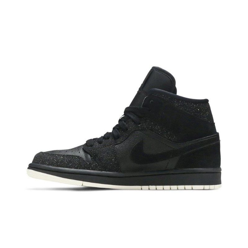 Dámské Boty Air Jordan 1 Mid Černá Bílý