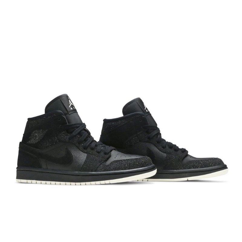 Dámské Boty Air Jordan 1 Mid Černá Bílý