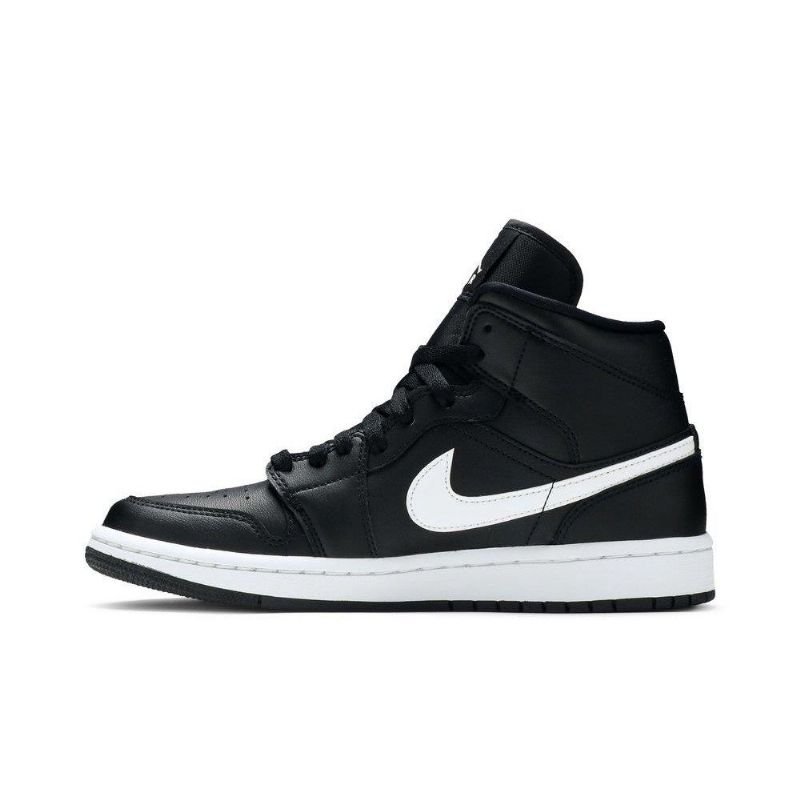 Dámské Boty Air Jordan 1 Mid Černá Bílý