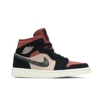 Dámské Boty Air Jordan 1 Mid Černá Bordeaux Béžová