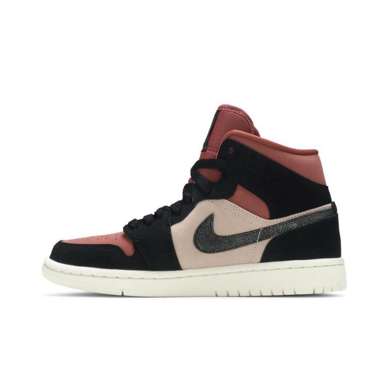 Dámské Boty Air Jordan 1 Mid Černá Bordeaux Béžová