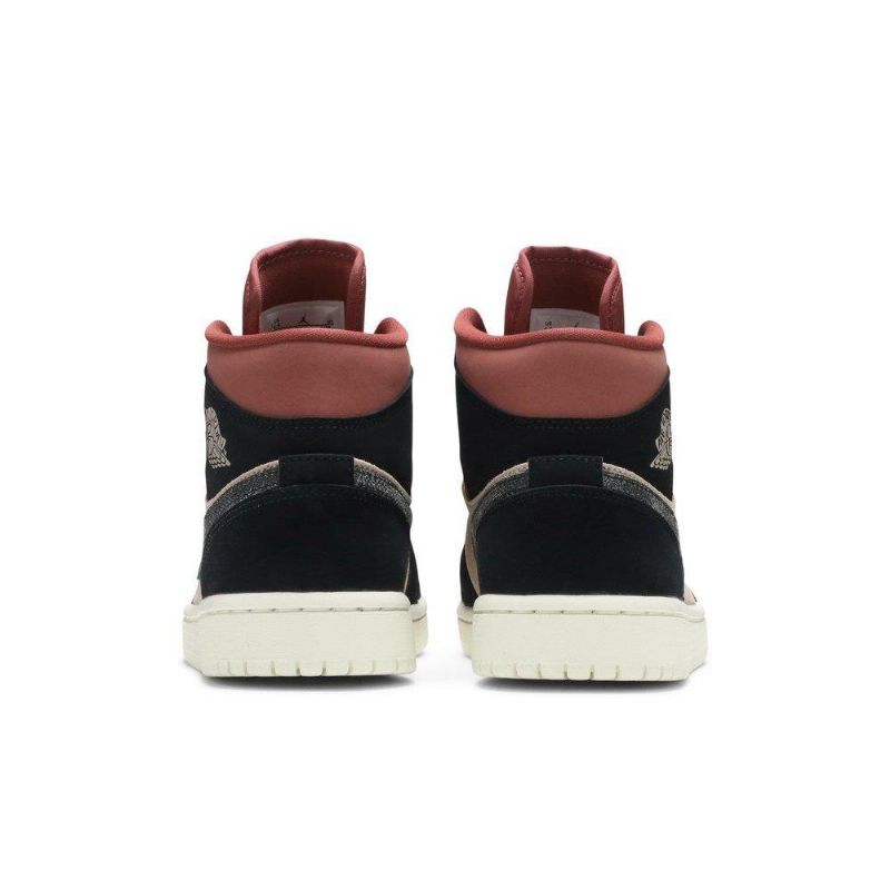 Dámské Boty Air Jordan 1 Mid Černá Bordeaux Béžová
