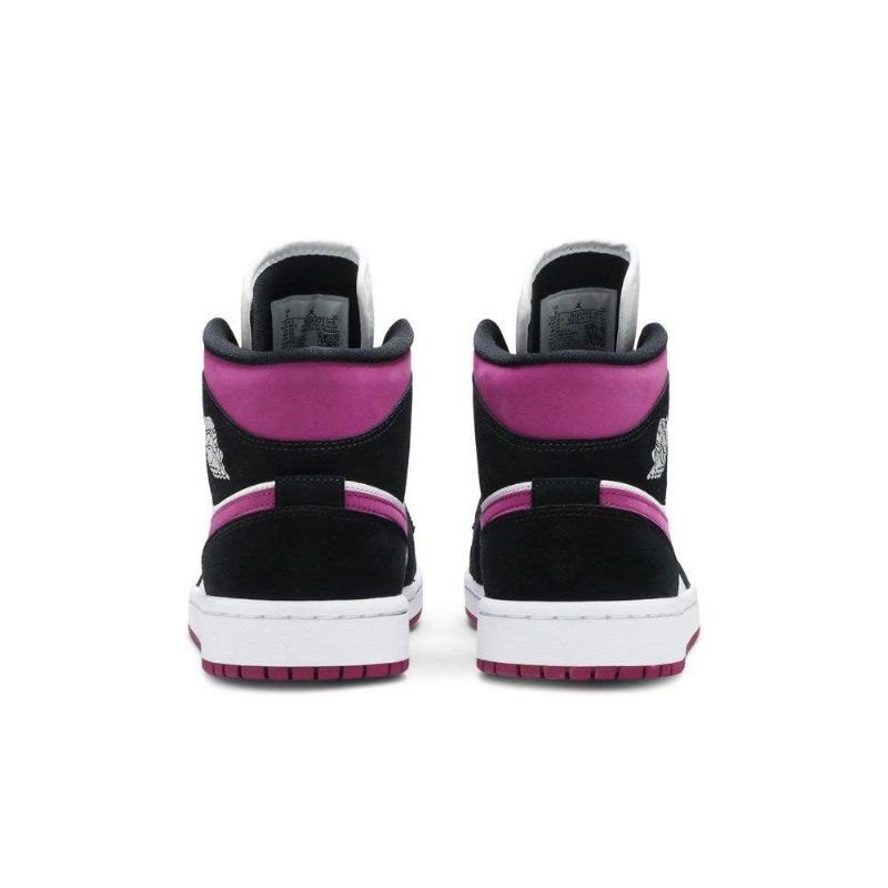 Dámské Boty Air Jordan 1 Mid Černá Nachový Bílý