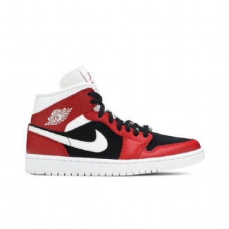 Dámské Boty Air Jordan 1 Mid Červené Bílý Černá