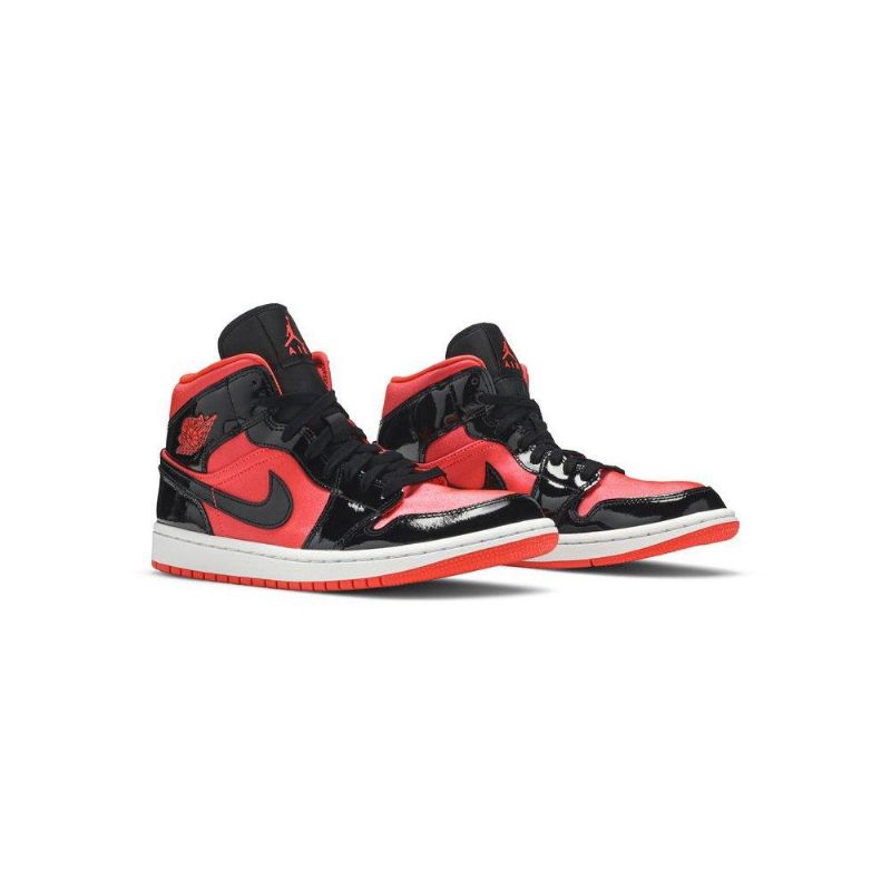 Dámské Boty Air Jordan 1 Mid Červené Černá