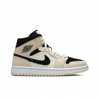 Dámské Boty Air Jordan 1 Mid Khaki Černá Bílý