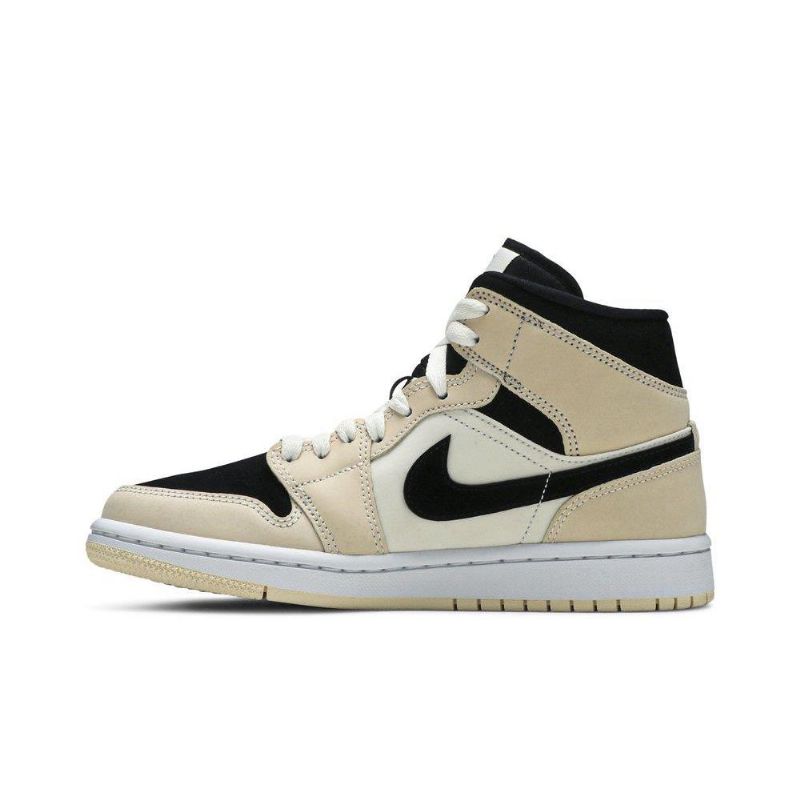Dámské Boty Air Jordan 1 Mid Khaki Černá Bílý