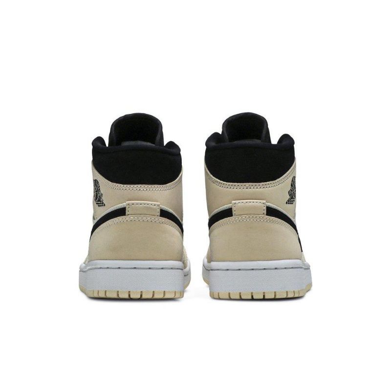 Dámské Boty Air Jordan 1 Mid Khaki Černá Bílý