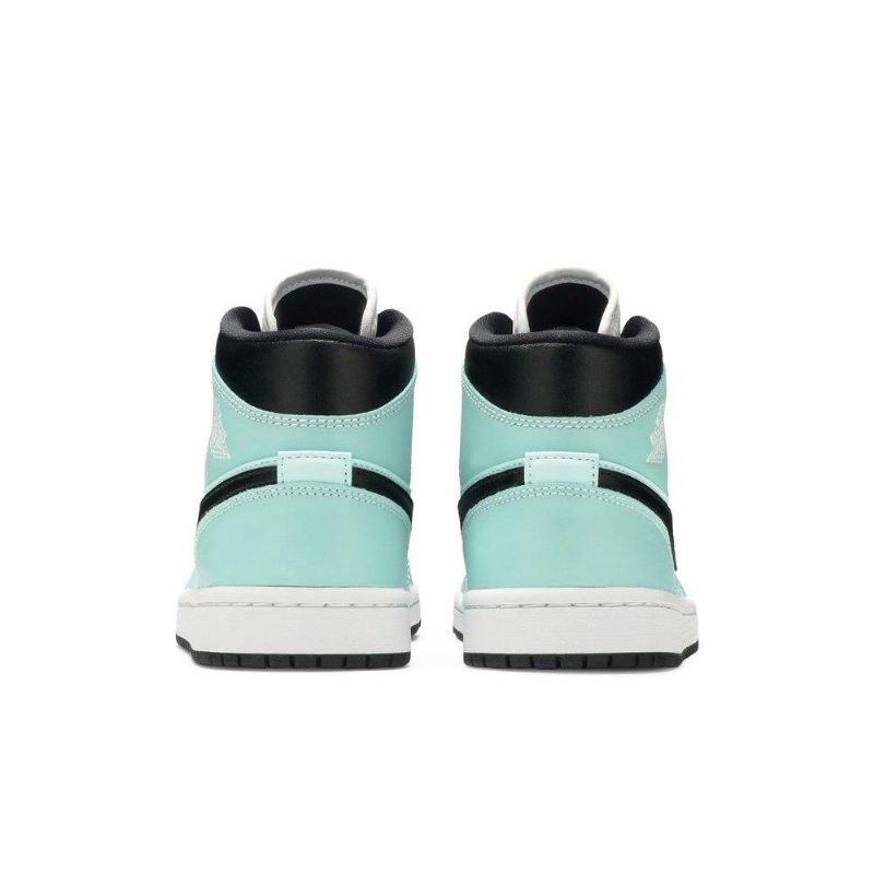Dámské Boty Air Jordan 1 Mid Modrý Černá Bílý