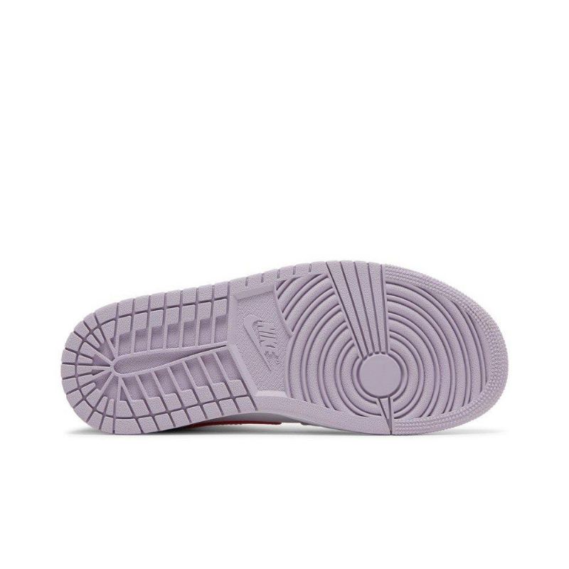 Dámské Boty Air Jordan 1 Mid Nachový Bílý Červené