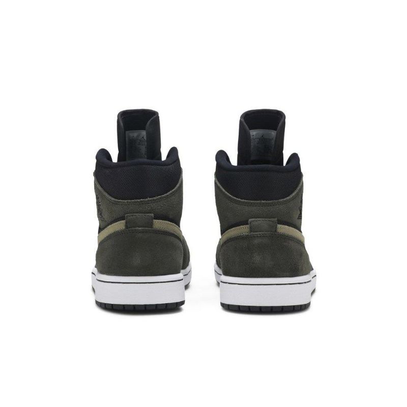 Dámské Boty Air Jordan 1 Mid Olive Zelená Černá