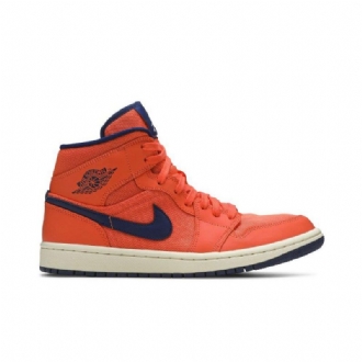Dámské Boty Air Jordan 1 Mid Oranžový Modrý