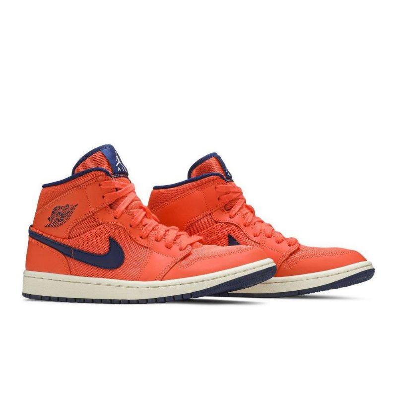 Dámské Boty Air Jordan 1 Mid Oranžový Modrý