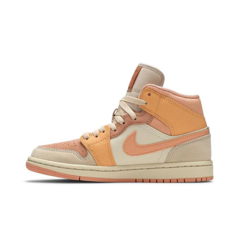 Dámské Boty Air Jordan 1 Mid Oranžový Růžová Khaki