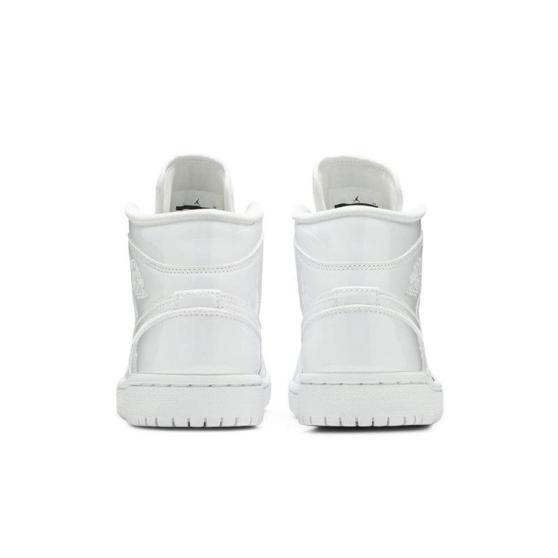 Dámské Boty Air Jordan 1 Mid Patent Bílý
