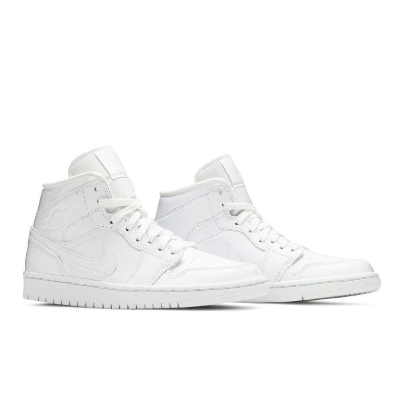 Dámské Boty Air Jordan 1 Mid Patent Bílý