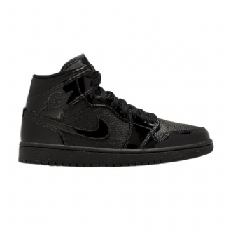 Dámské Boty Air Jordan 1 Mid Patent Černá