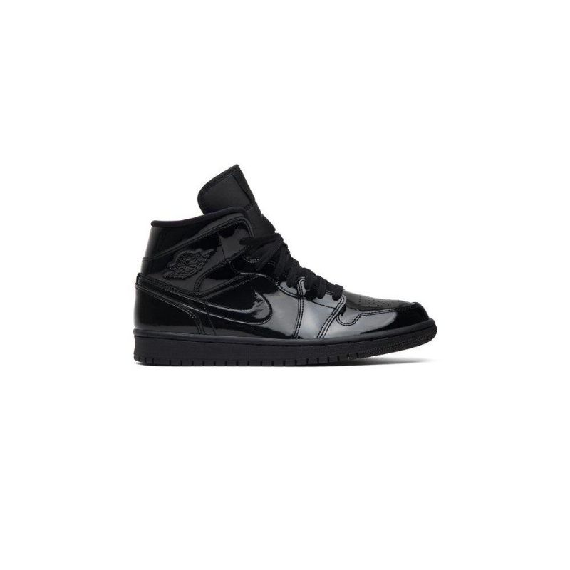 Dámské Boty Air Jordan 1 Mid Patent Se Černá