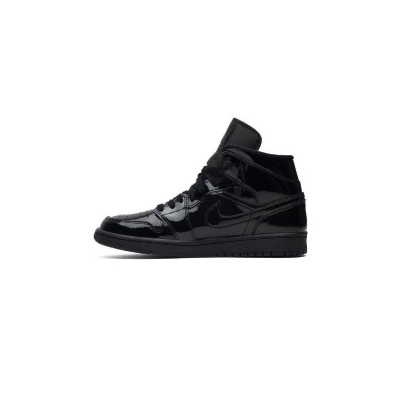 Dámské Boty Air Jordan 1 Mid Patent Se Černá