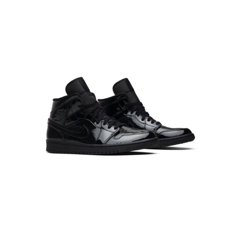 Dámské Boty Air Jordan 1 Mid Patent Se Černá