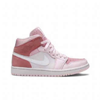 Dámské Boty Air Jordan 1 Mid Růžová Bílý