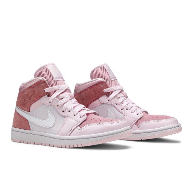 Dámské Boty Air Jordan 1 Mid Růžová Bílý