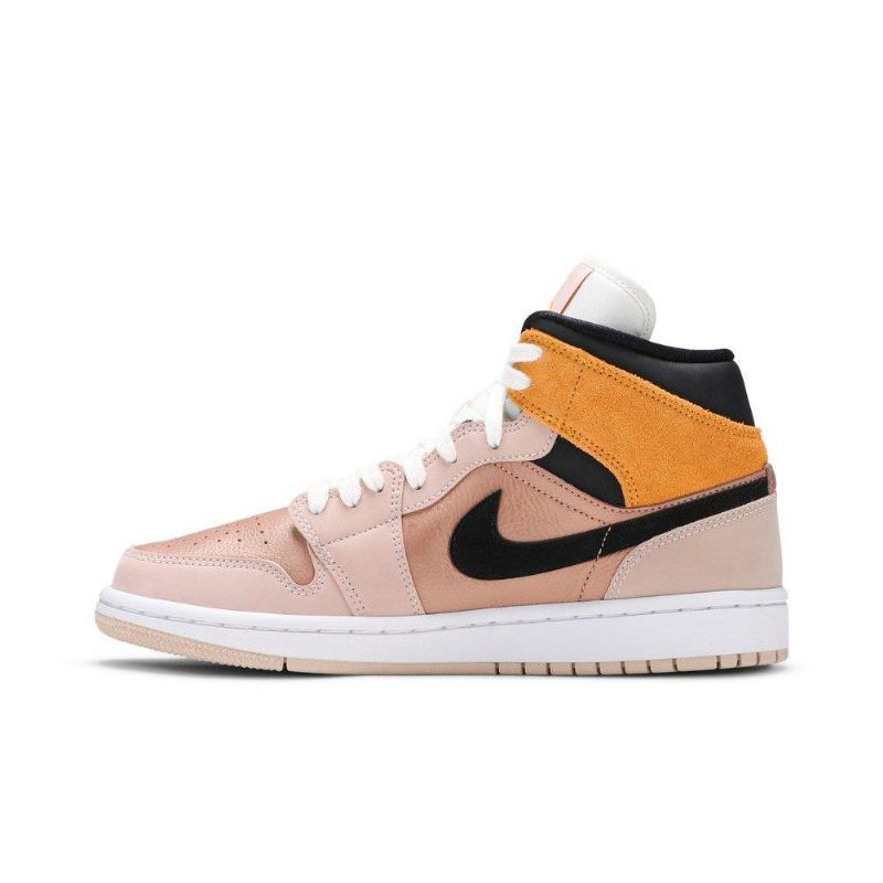 Dámské Boty Air Jordan 1 Mid Se Béžová Zlatá Černá Bílá