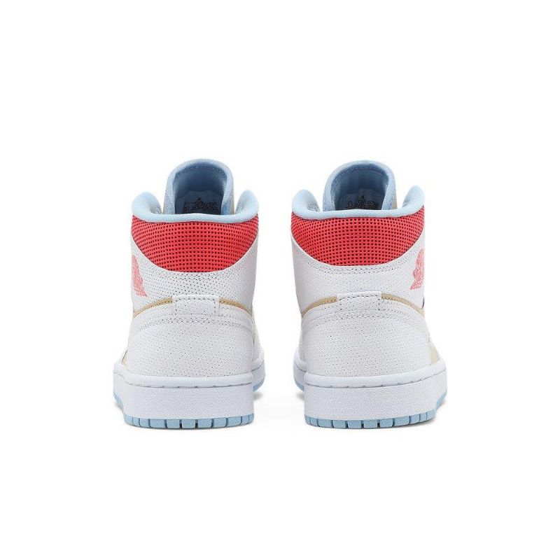 Dámské Boty Air Jordan 1 Mid Se Bílá Hnědá Červená Modrá