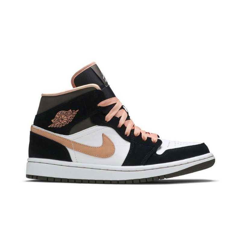 Dámské Boty Air Jordan 1 Mid Se Bílý Černá Růžová