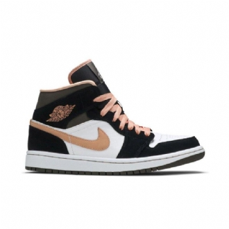 Dámské Boty Air Jordan 1 Mid Se Bílý Černá Růžová