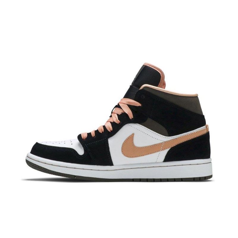 Dámské Boty Air Jordan 1 Mid Se Bílý Černá Růžová