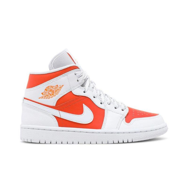 Dámské Boty Air Jordan 1 Mid Se Bílý Oranžový