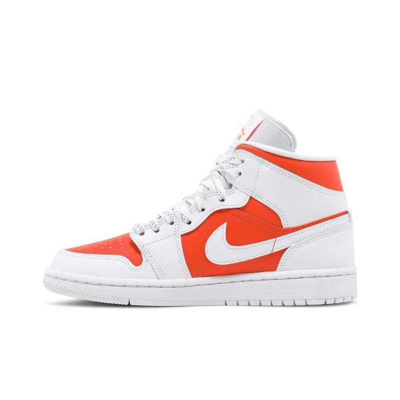 Dámské Boty Air Jordan 1 Mid Se Bílý Oranžový