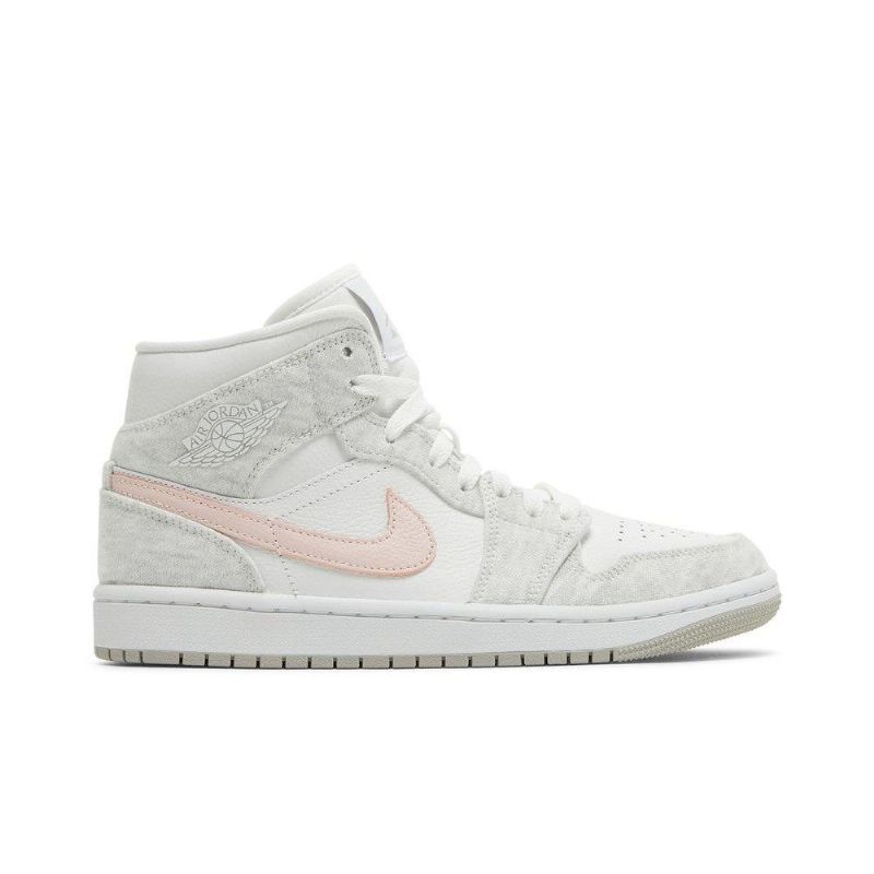 Dámské Boty Air Jordan 1 Mid Se Bílý Šedá Růžová