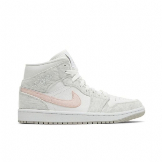 Dámské Boty Air Jordan 1 Mid Se Bílý Šedá Růžová