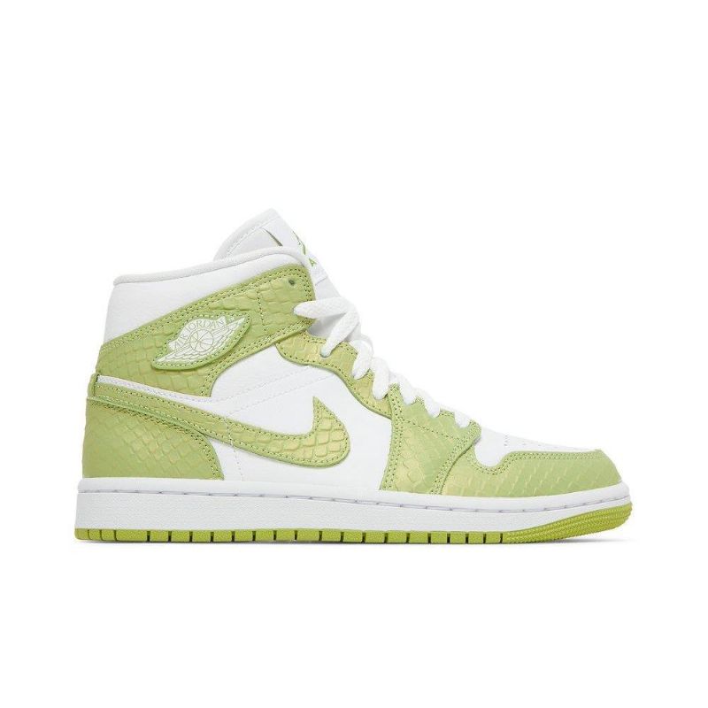 Dámské Boty Air Jordan 1 Mid Se Bílý Zelená