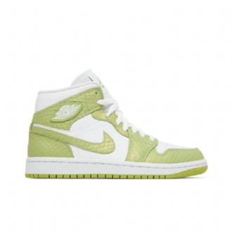 Dámské Boty Air Jordan 1 Mid Se Bílý Zelená