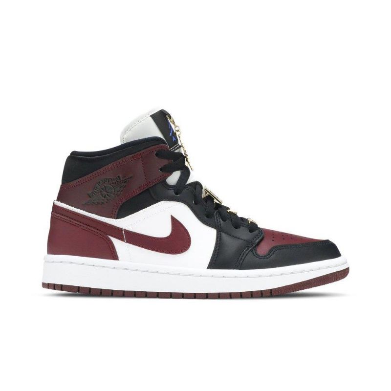 Dámské Boty Air Jordan 1 Mid Se Černá Bordeaux Bílý