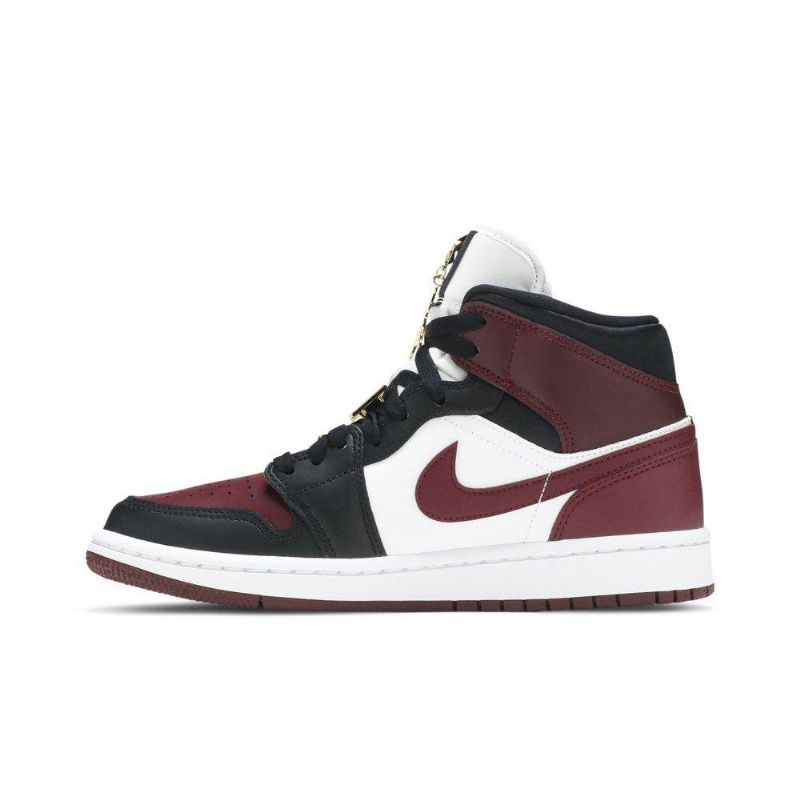 Dámské Boty Air Jordan 1 Mid Se Černá Bordeaux Bílý