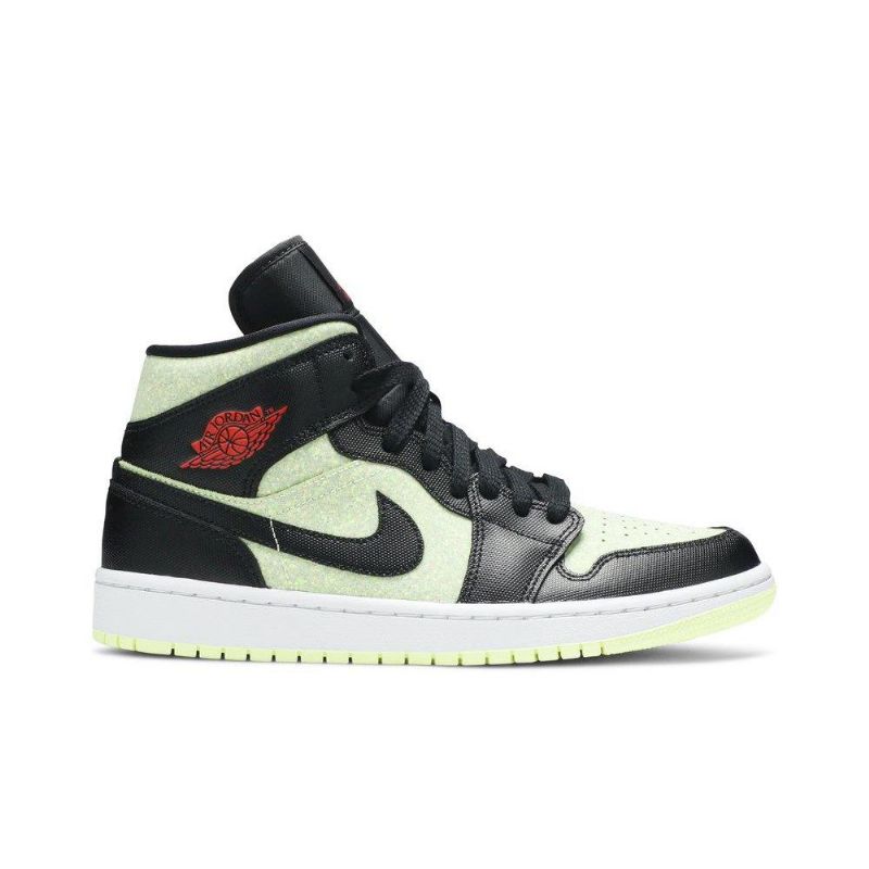 Dámské Boty Air Jordan 1 Mid Se Černá Zelená Červené